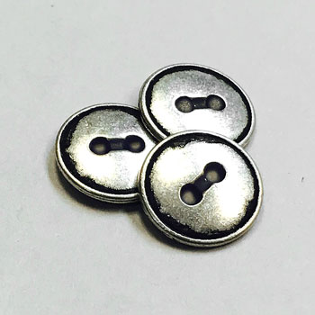 M-1274-D - Metal 2-Hole Shirt Button, 1/2" - Priced per Dozen